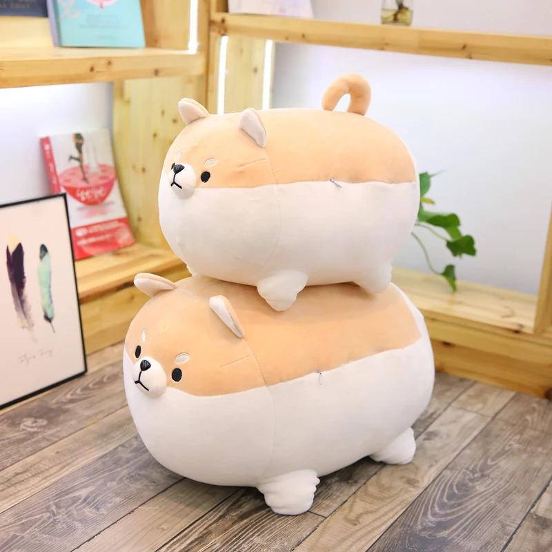 New Super Soft Angary Fat Shiba Inu Plush Toys Corgi Dog Animal Stuffed Toys Children's Toys Soft Sofa Pillow Cushion Girl Gifts