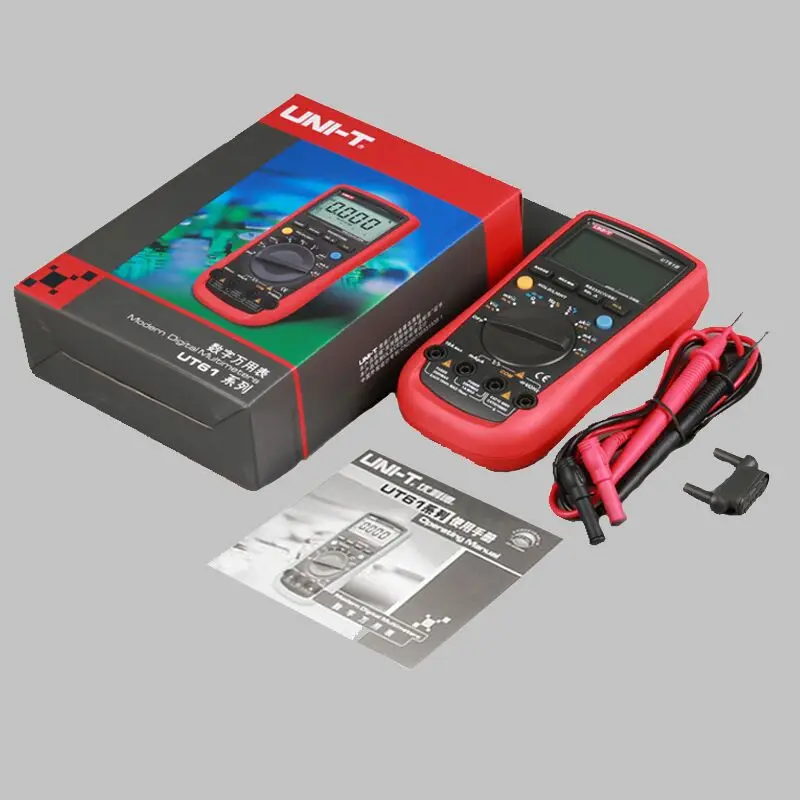 UNI-T UT61A DMM Digital Multimeter Auto Range Data Hold AC DC Voltage Current Ammeter NCN Tester with LCD Backlight | Инструменты