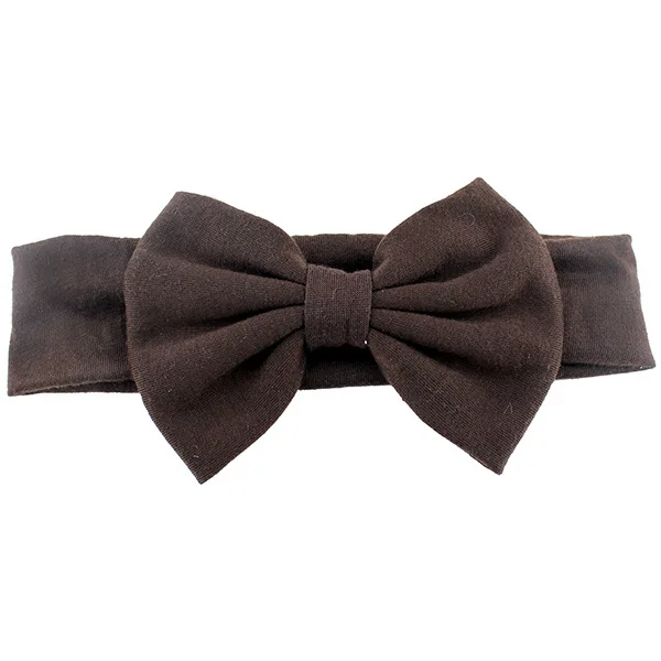 10pcs/lot High Quality Kids Cotton Headbands With 11CM Bows For Birth Girls Top Quality Headwear - Цвет: 24