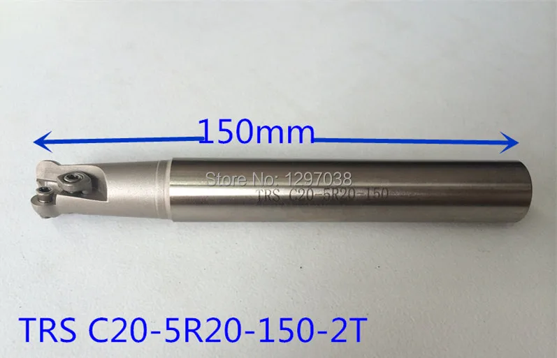 

TRS C20-5R20-150-2T Comer Rounding End Mill Cutting diameter 12mm Length 130mm TRS Round dowel end mill RDMT10T3 Inserts