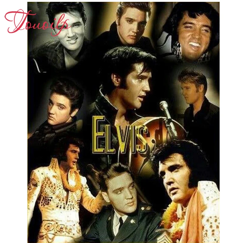 Полноразмерная Алмазная вышивка touoilp 5D для творчества алмазная живопись Elvis Presley