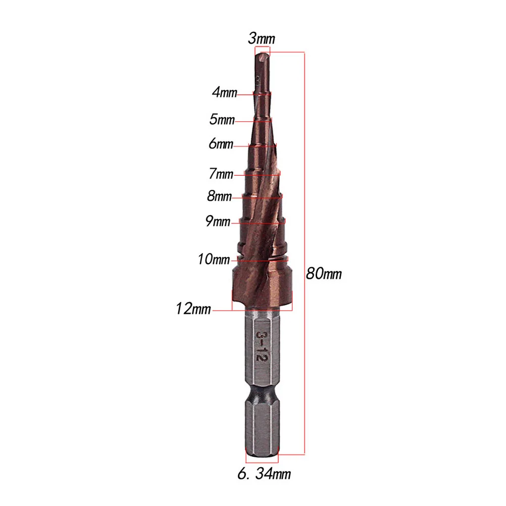 Hole Drill Bit Durable Professional Metal Prime 3-13mm Reamer Reaming Tool for Guitar |