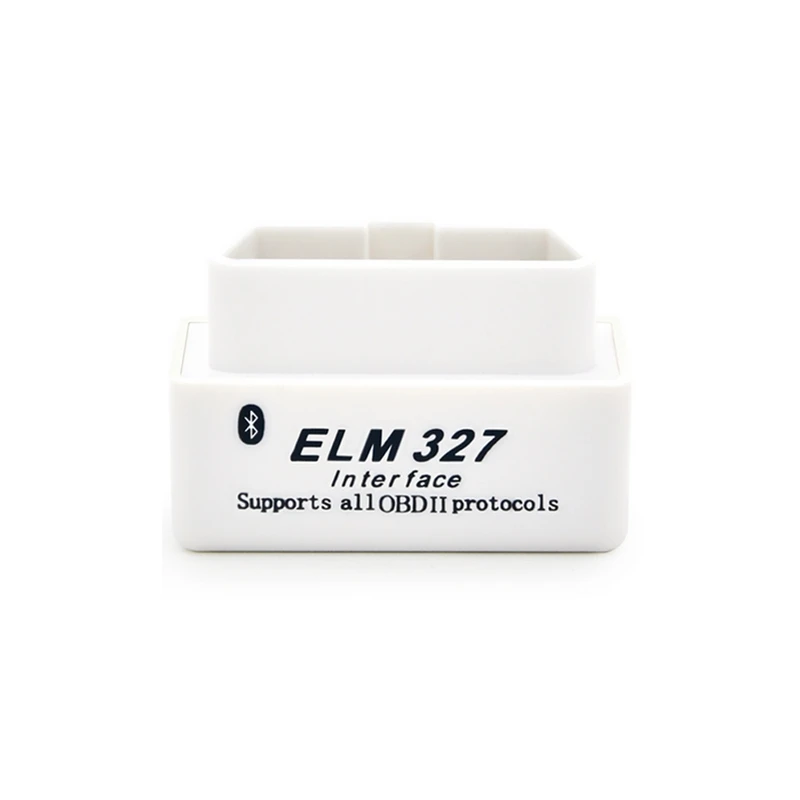 Белый Супер Мини ELM327 Bluetooth сканер V2.1 работает Android Крутящий момент беспроводной интерфейс Авто CAN-BUS ELM 327 Поддержка OBDII протоколы - Цвет: Белый
