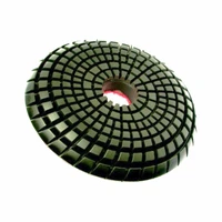 diamond convex resin bonded polishing pad for marble granite terrazzo stone concrete 100mm 4 inch