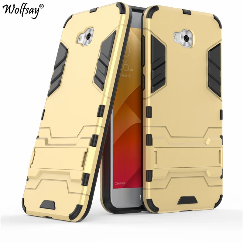 Чехол Wolfsay Capa Asus Zenfone 4 Selfie ZD553KL роскошный резиновый ЖЕСТКИЙ чехол для телефона Coque