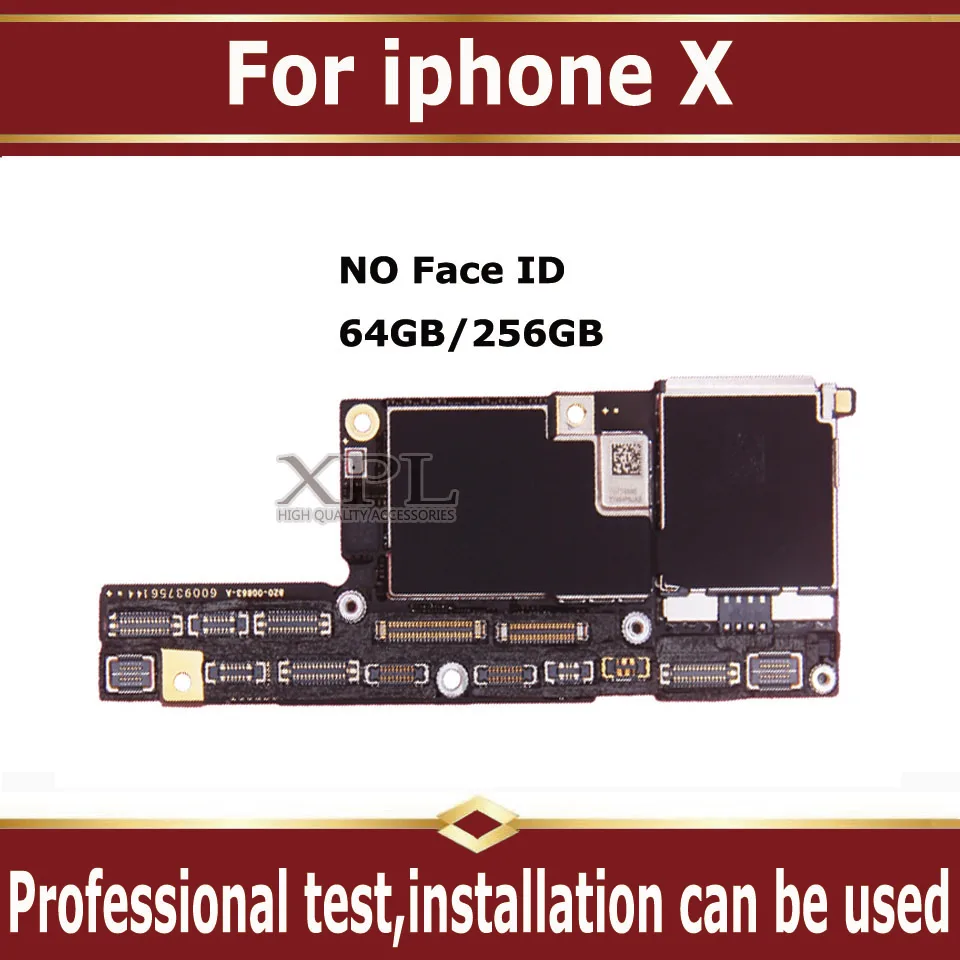 Материнская плата (разблокированная) без идентификации по лицу для iphone X Free iCloud x
