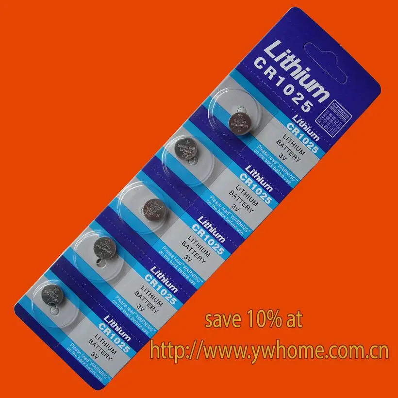 Литиевые батареи SUNMAX CR1025 5 шт. 3 в отправка воздушной почтой|lithium battery 3v|battery 3v3v lithium |