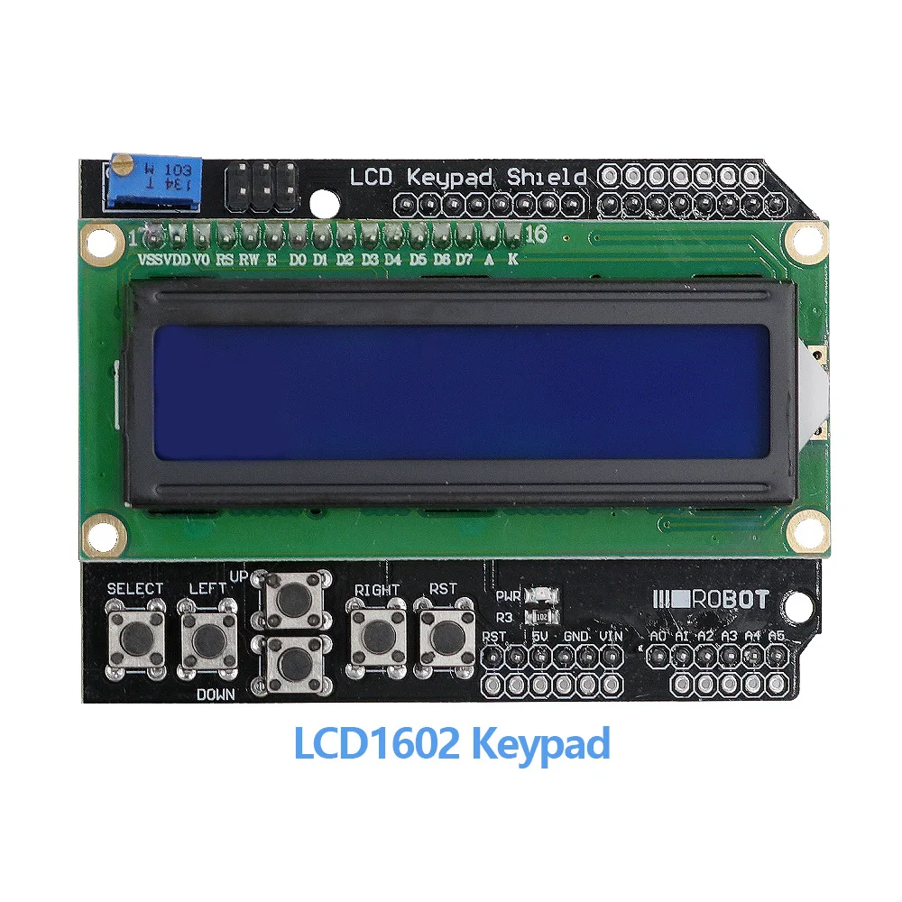 LCD1602 Keypad LCD1602 LCD2004 LCD12864 IIC/igc Модуль дисплей, синий/зеленый экран для Arduino для UNO Mega 2560 Raspberry pi - Цвет: LCD1602 Keypad
