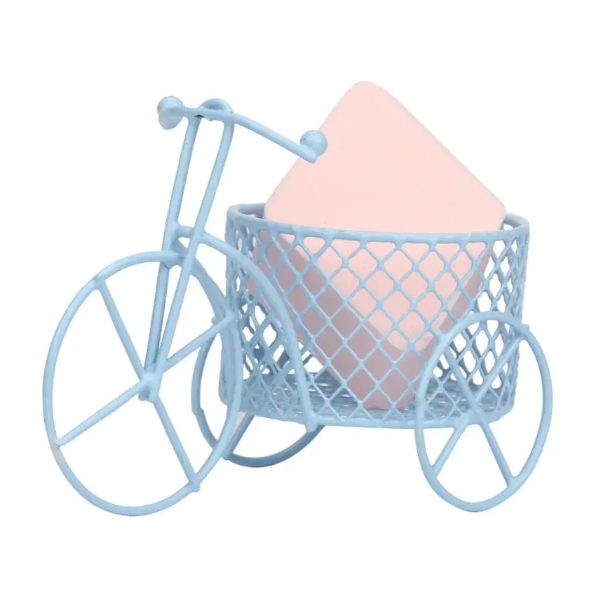 1PCS Alloy Makeup makeup puff holders bicycle Beauty Egg Powder Puff Sponge Display Stand Drying Holder display rack 30p113 | Красота и