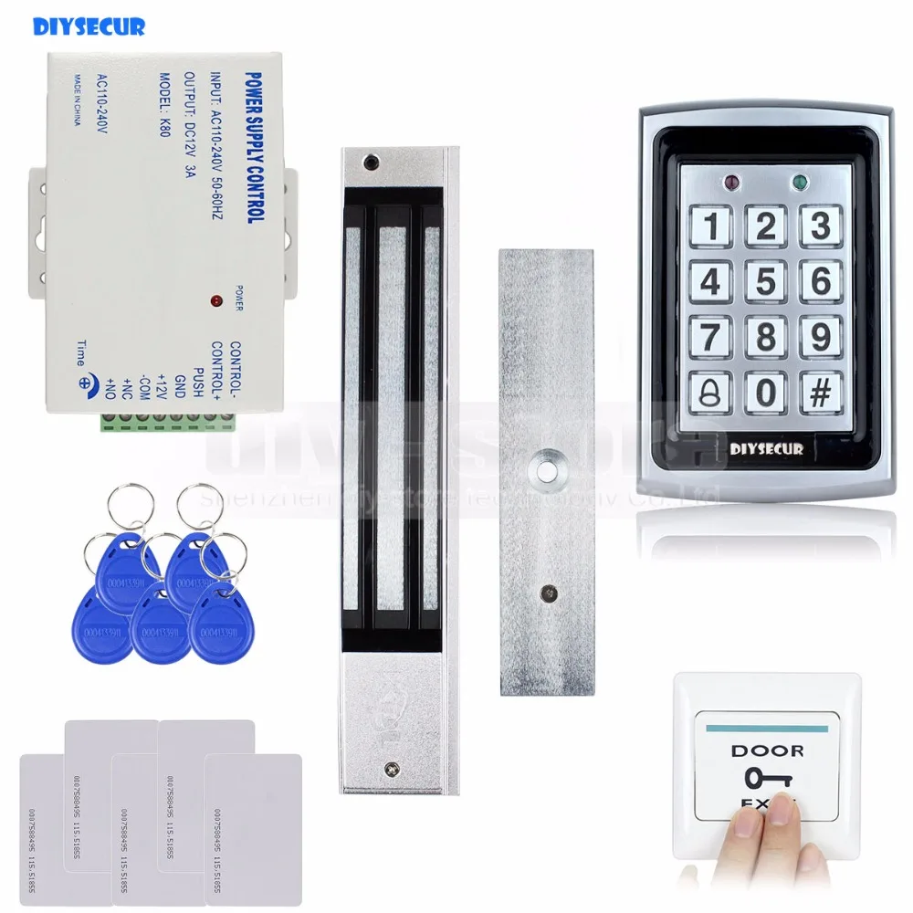 DIYSECUR RFID металлический корпус клавиатуры двери контроля доступа система