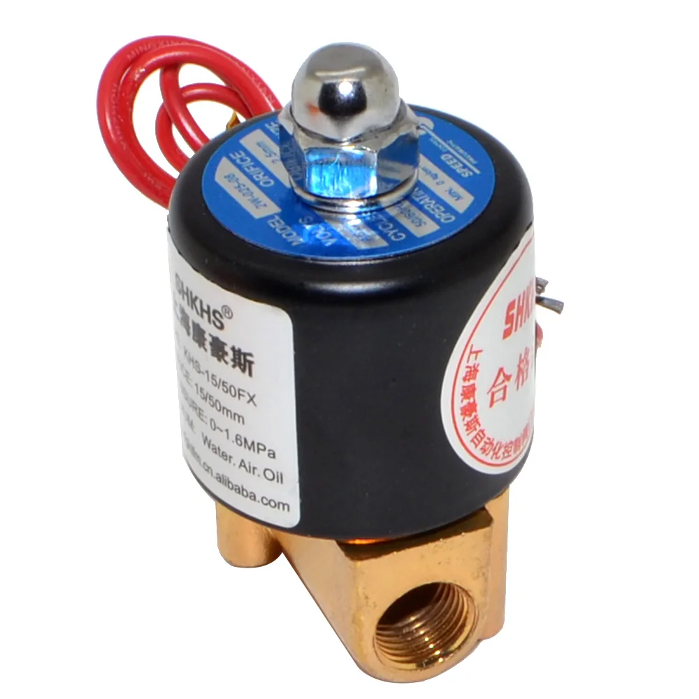 Новый двухпозиционный Пневматический электромагнитный клапан 1/4 дюйма