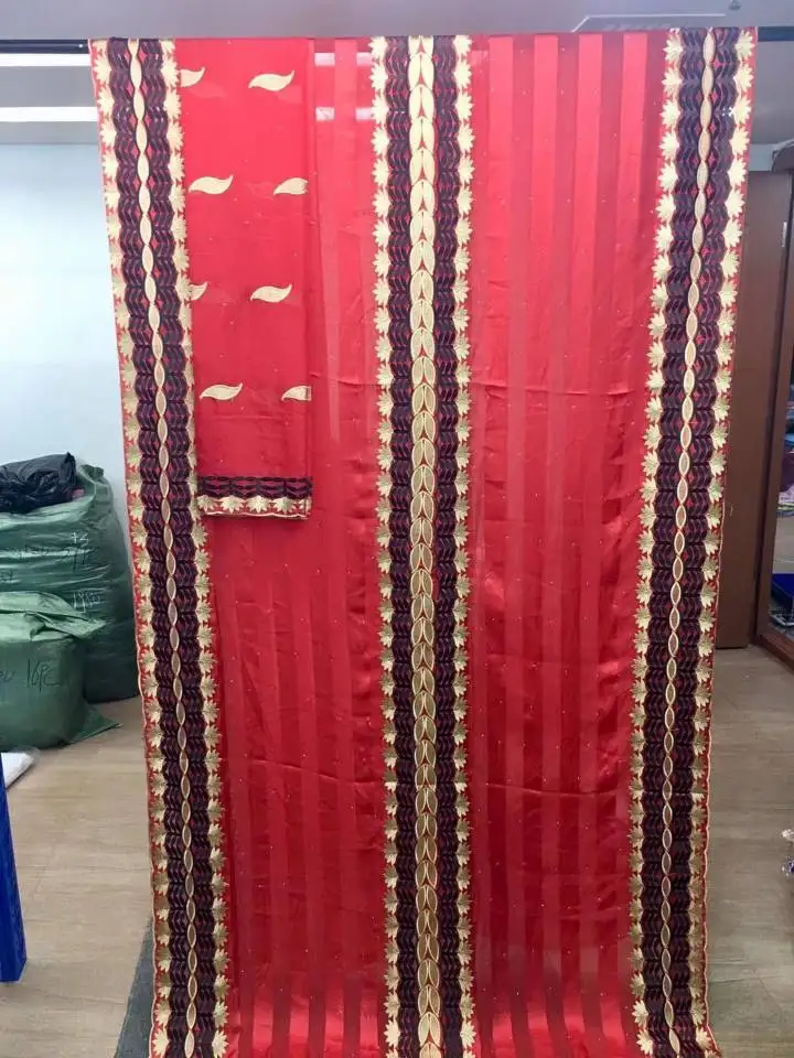 5 ярдов самый популярный Небесно голубой Африканский шелковая ткань с кружевом