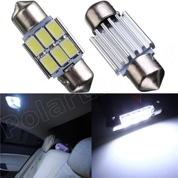 Одна пара Новое поступление 12 В очень яркий 31 мм 6SMD 5730 5630 купола фестона C5W