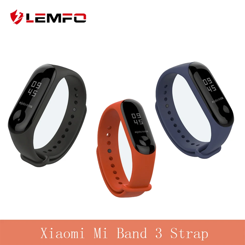 LEMFO Smart Band аксессуары для Xiaomi Mi 3 ремешка Высокое качество силиконовый браслет