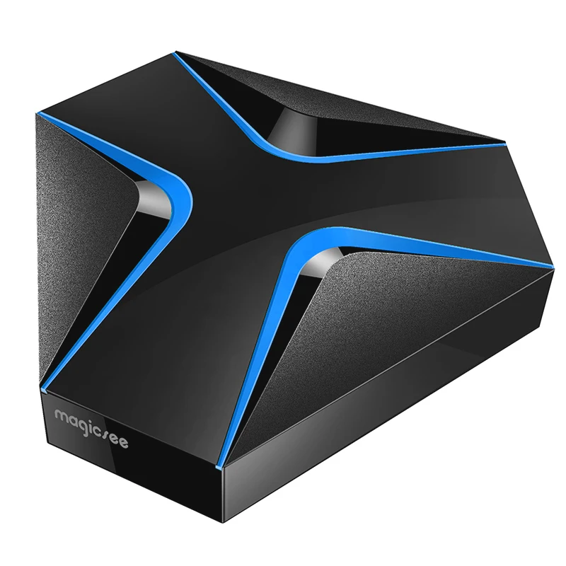 Magicsee Железный Смарт ТВ приставка Android 7 1 2 ГБ DDR3 16 Гб EMMC Amlogic S905X четырехъядерный 4