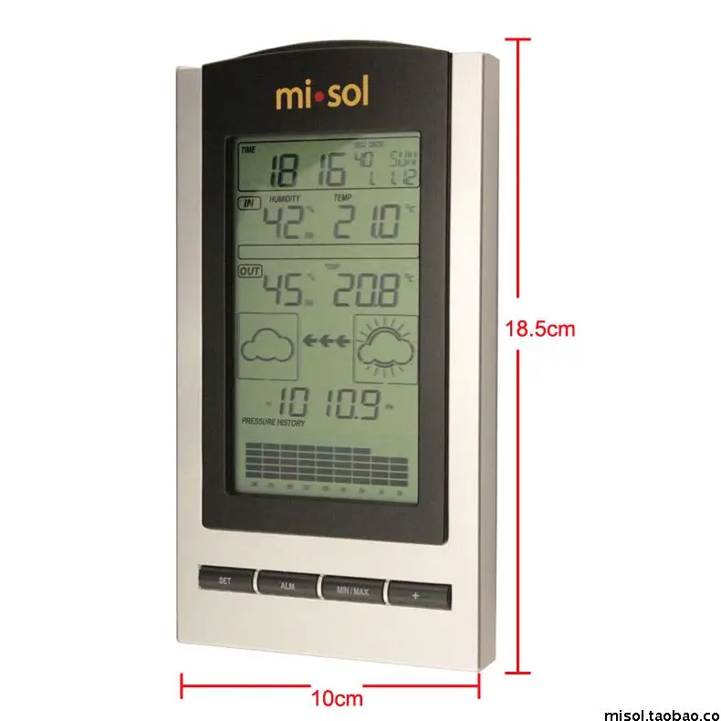 Беспроводная метеостанция MISOL для измерения температуры и влажности в помещении