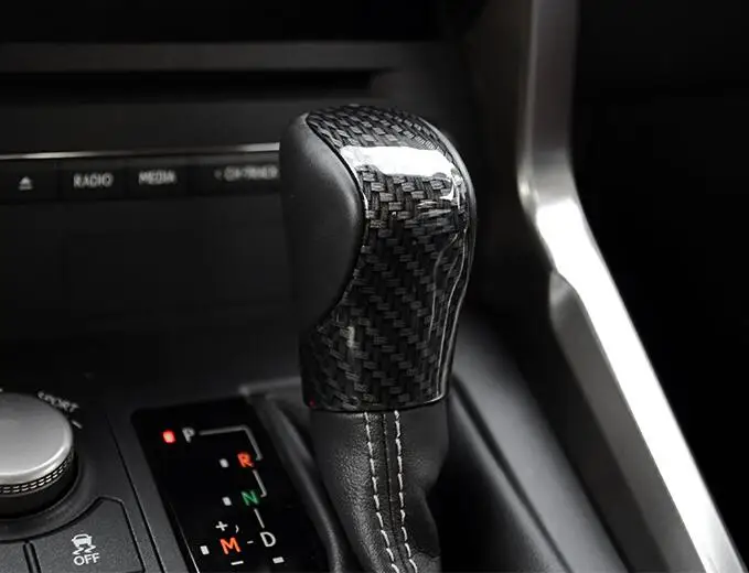 Ручка переключения передач из углеродного волокна для Lexus NX RX NX200t NX300h F-Sport RX200t RX350 RX450h
