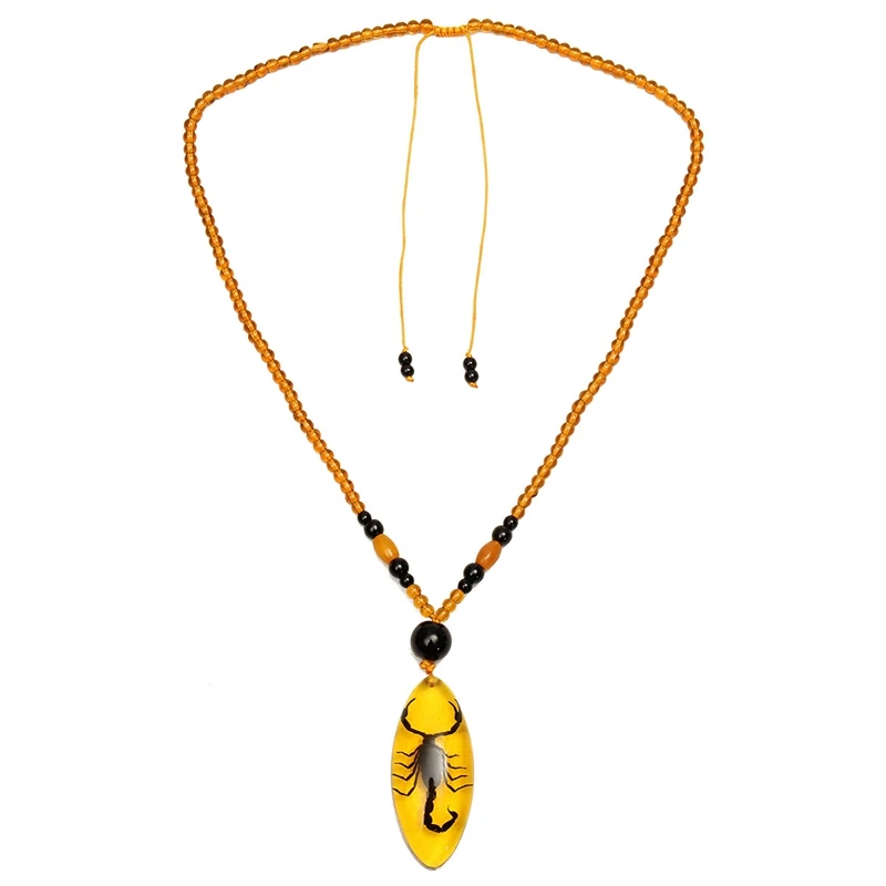 KiWarm красивые натуральные насекомые Янтарный китайский специальный Скорпион