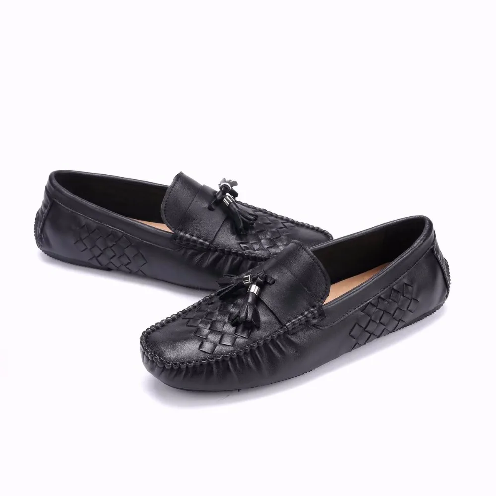 EIOUPI новый дизайн настоящая литая кожа модная мужская деловая повседневная обувь