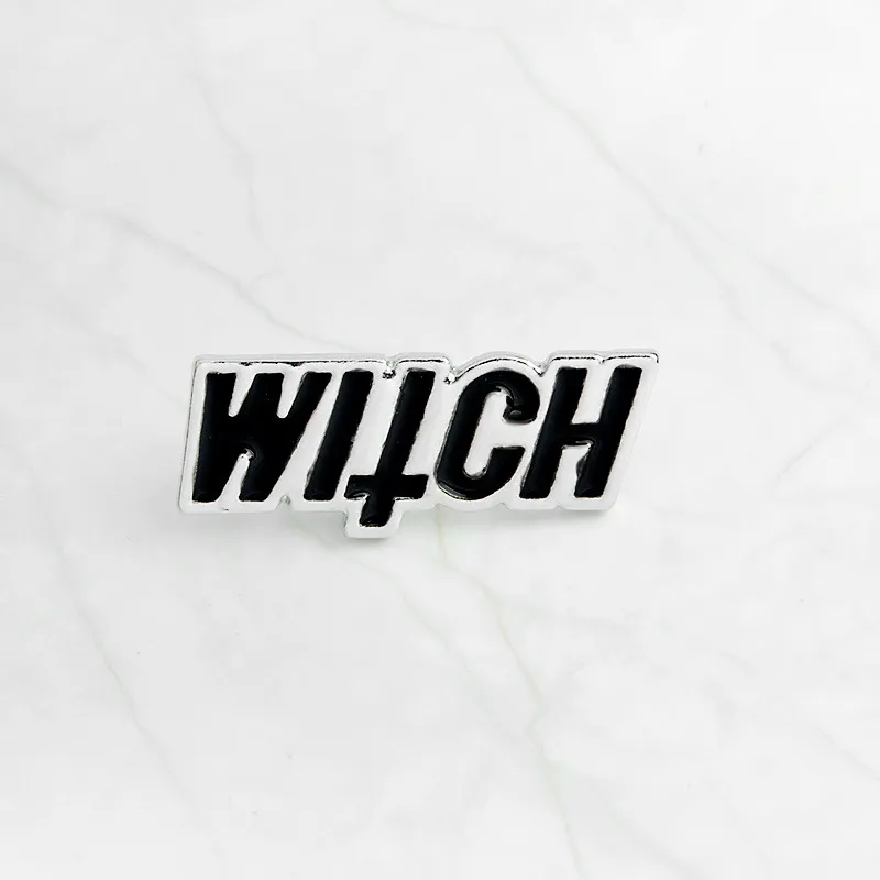 Witch-2 Базовая шапка, булавка, броши, колдовство, Wicca Pagan, волшебные значки на лацкане, ювелирные изделия на Хэллоуин, броши для женщин - Окраска металла: Witch-2