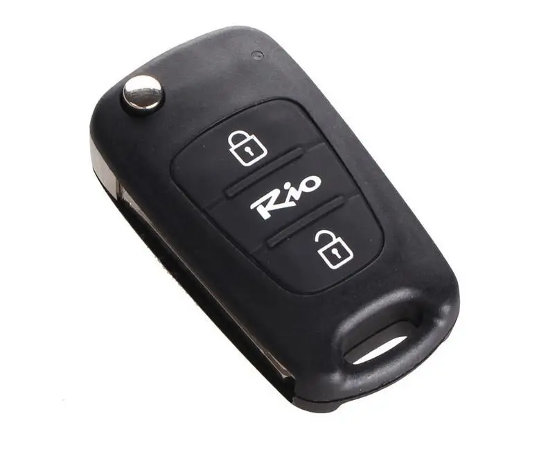 Откидной складной чехол с 2 кнопками для Kia Rio брелка дистанционным