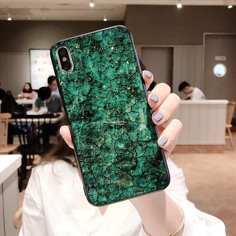 Для Xiaomi Redmi 7 Pro роскошные чехлы для телефонов Золотая фольга блестящая мраморная