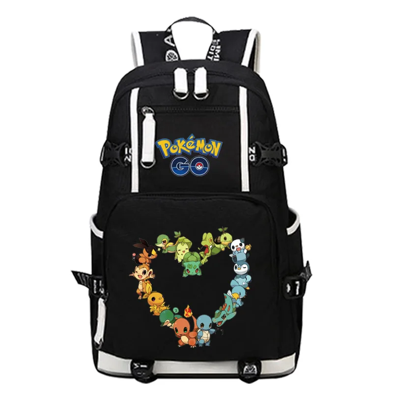 Go Pikachu Eevee дизайнерский Рюкзак Школьная Сумка повседневная Молодежная Студенческая книга дорожные сумки для ноутбуков - Цвет: Style 11