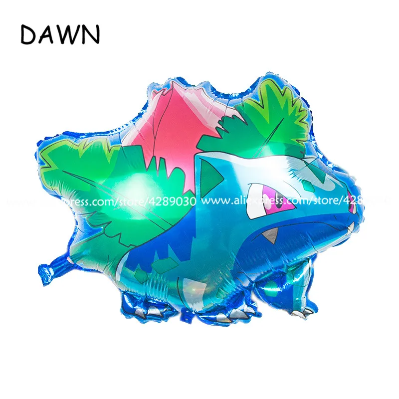 Miao frog seeds57x49 1 шт./партия мультфильм Пикачу из Pokemon Go фольги Воздушные шары Детские Надувные Игрушки гелиевые воздушные шары День рождения украшения Детские Вечерние - Цвет: Miao frog seeds57x49