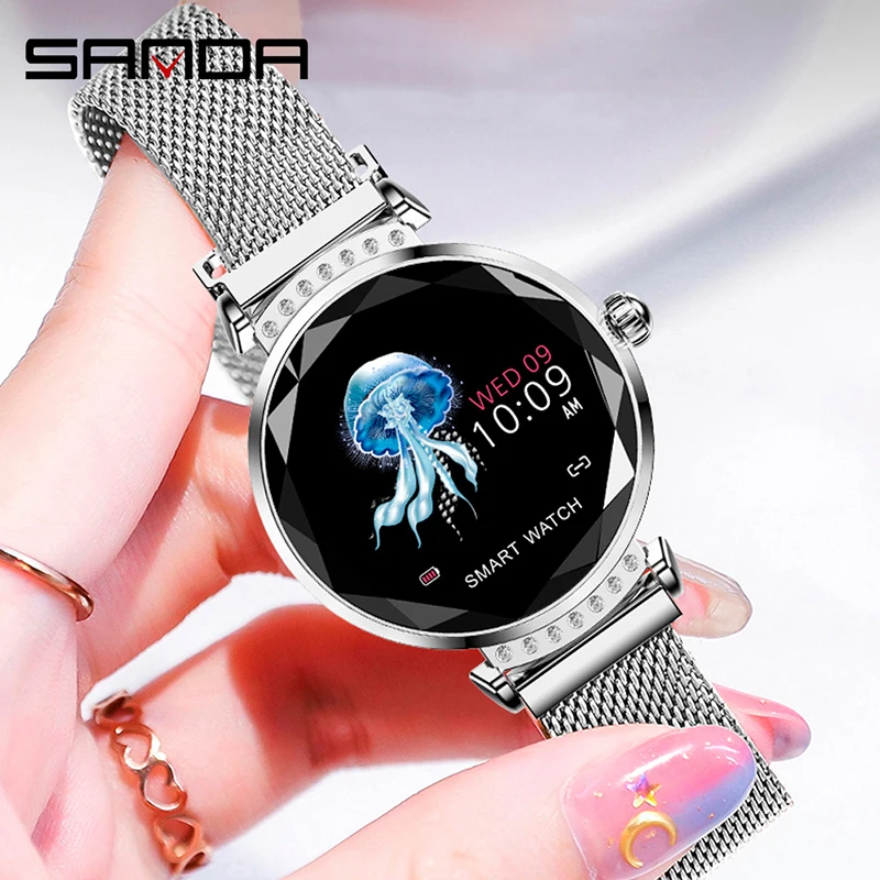 Женские Модные Смарт-часы монитор сердечного ритма Bluetooth шагомер спортивные часы