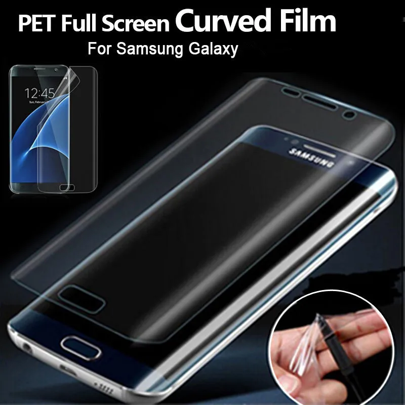 FULL SCREEN COVER Sotf TPU Screen Protector Film for Samsung Galaxy s6 s7 s7 edge s6 edge s6 edge plus note 5 note edge