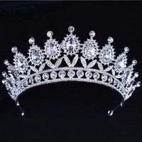 kmvexo 2018 new baroque big rhinestone crystal beaded headband tiara bride crown luxury wedding korean hair ornaments
