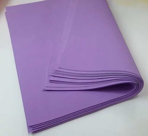 Foamiran пенная бумага 20 листов 50x50 см цветная EVA крафт бумага 1 мм Материалы DIY Spong бумага s школьное украшение для детей - Цвет: light purple