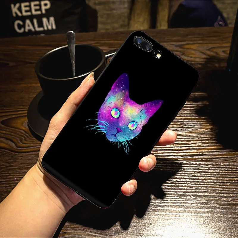 MaiYaCa милый кот красочные милые аксессуары для телефонов Чехол Apple iPhone 8 7 6 6S Plus X 5 5S