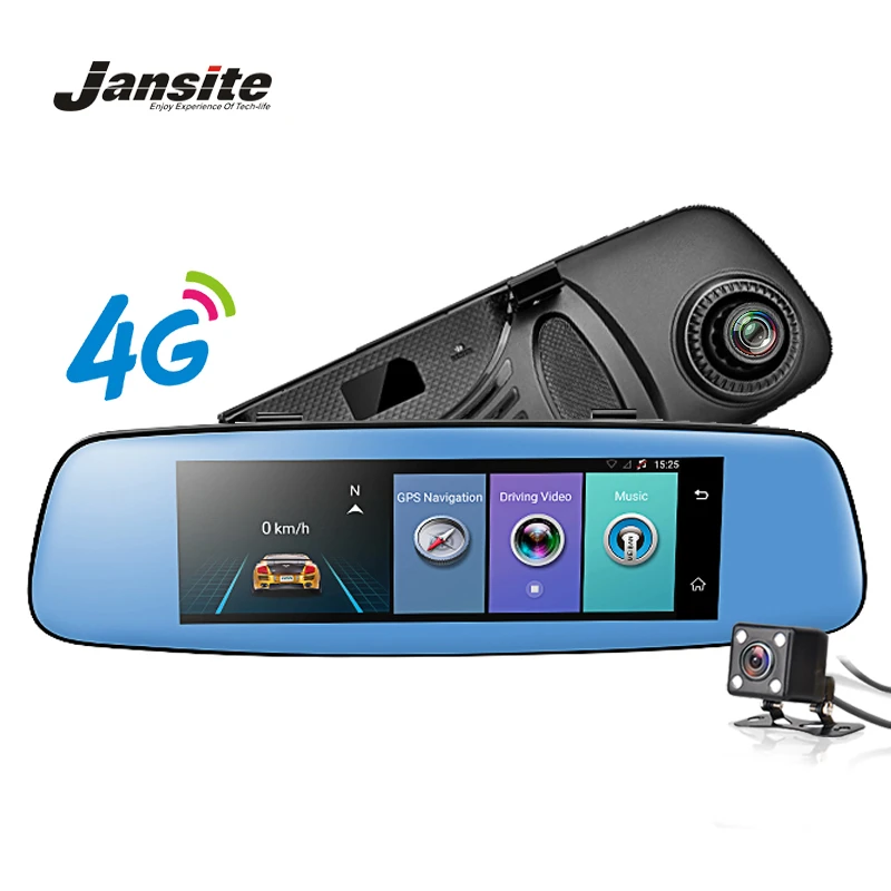 Jansite 4G wifi Автомобильный видеорегистратор 7 84 дюймов gps Touch ADAS Автомобильная камера
