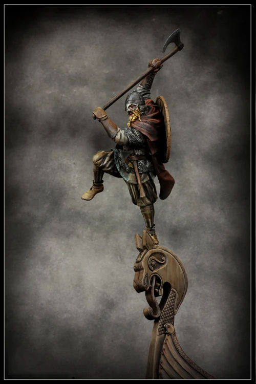 Новинка, в разобранном виде, 1/24, 75 мм, Viking Axeman, 10 век, 75 мм, набор из смолы, DIY игрушки, неокрашенные наборы