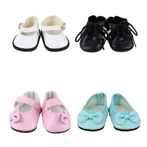 4 pairs Shoes Новейшая модная обувь ручной работы 4 куклы/лот товары Аксессуары для кукол 43 см для 18 дюймов Детские куклы игрушки DIY подарок на день рождения для детей - Цвет: 4 pairs Shoes