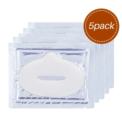 5pack white 2/3/5/6/7 пакет увеличитель губ Crystal коллагеновая маска для губ колодки влаги увлажняющая эссенция от старения против морщин, маска для губ патч для ухода за губами - Цвет: 5pack white