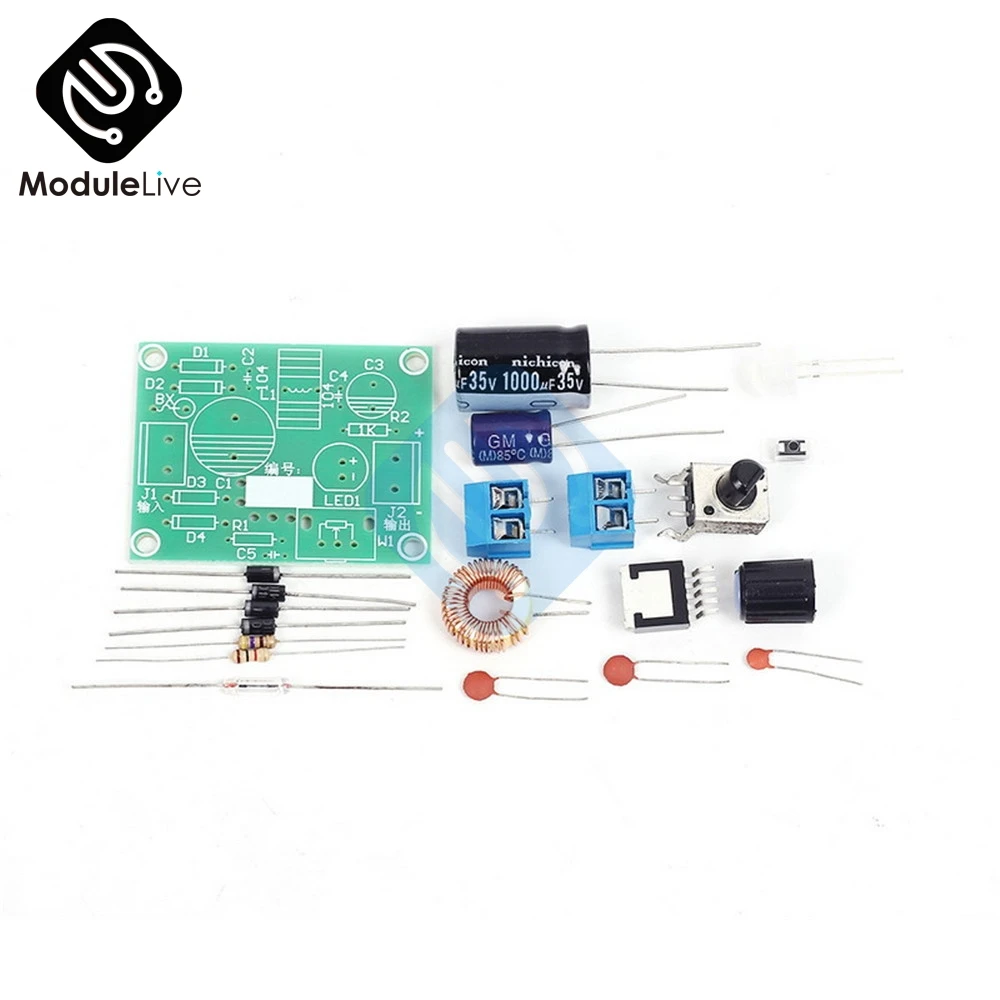 1 шт. DIY Kit LM2596 стабилизаторы напряжения регулируемые точные Понижающие блоки