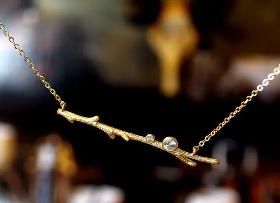 Женское ожерелье с подвеской в виде ветки дерева|necklace crystal pendant|necklace pendant womennecklace