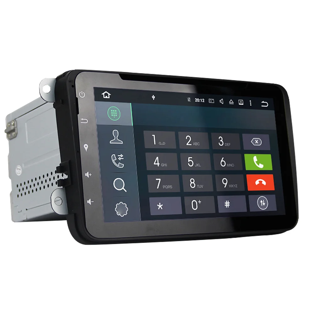 Eunavi 2 din 8 ''Android 0 Octa Core автомобильный DVD плеер с gps навигатором для VW Golf MK6 5 поло