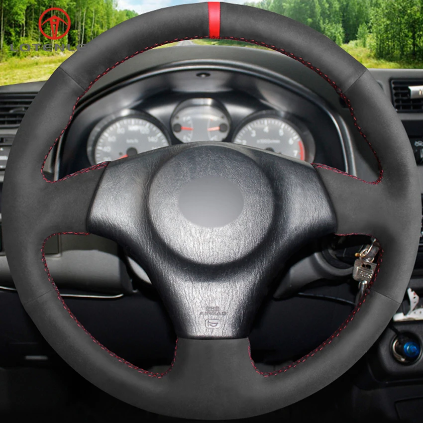LQTENLEO черное замшевое рулевое колесо Крышка для Toyota RAV4 Celica 1998-2005 Corolla Matrix 2003-2008 MR2 2000-2004 Lexus IS200