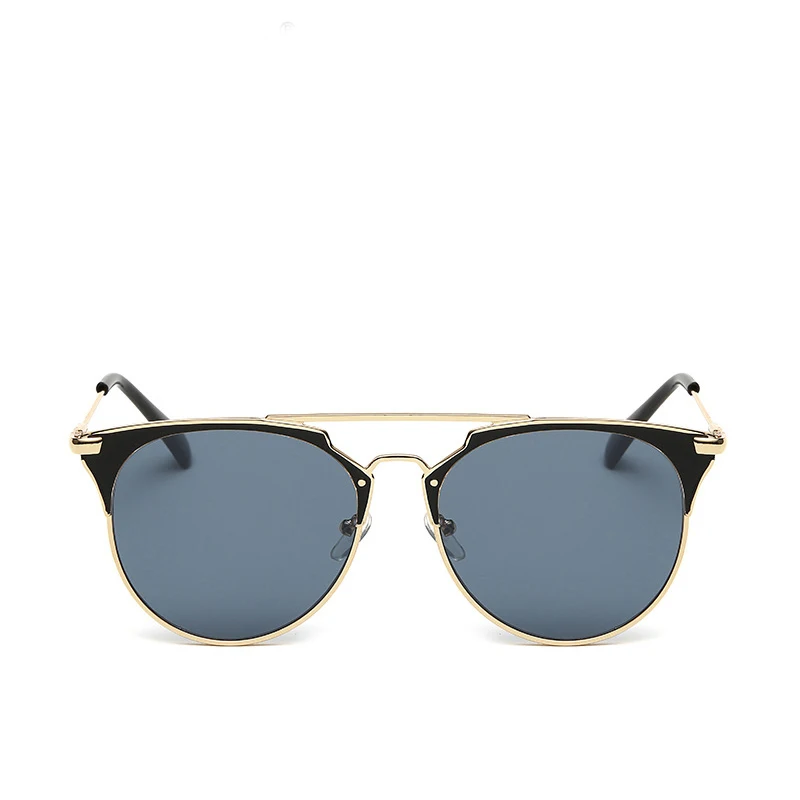 Металлические солнцезащитные очки бренд кошачий глаз feminino lentes oculos gafas de sol masculino