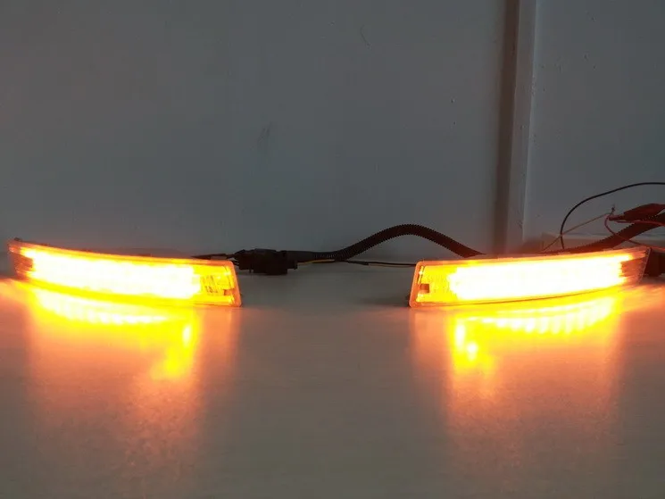 Новое поступление, LED ДХО для VW Passat B6, очень яркие дневные ходовые огни с функцией поворотника и автоматическим выключением/притуханием+ выключатель