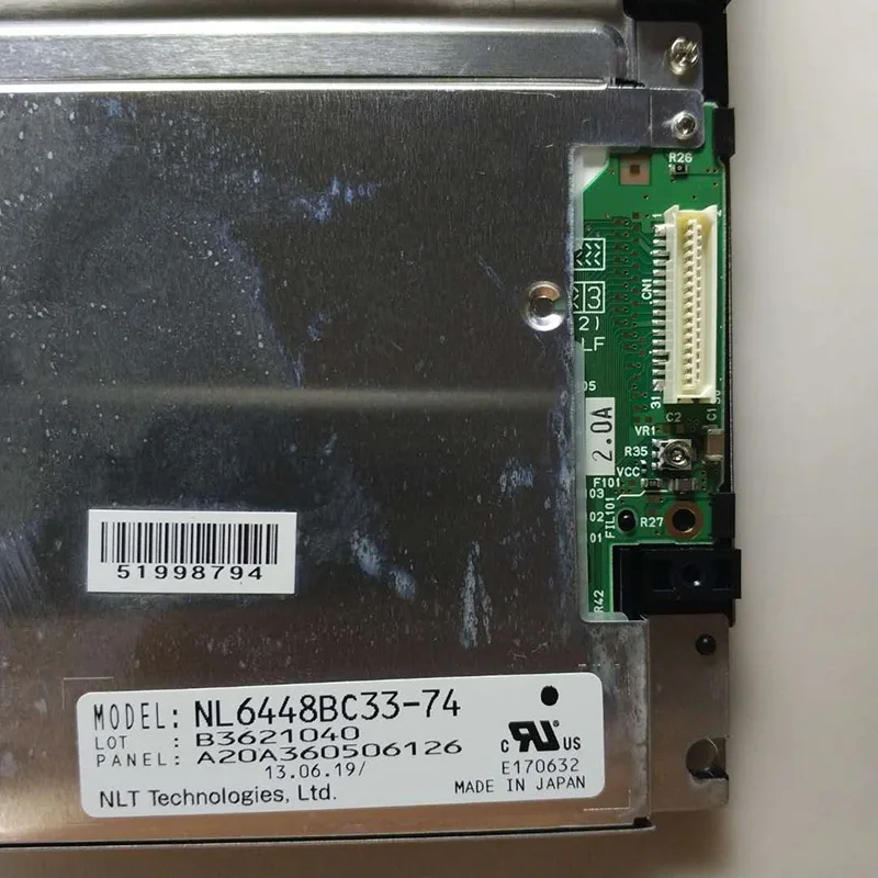 

Original For NEC NL6448BC33-74 10.4 inch LCD Capacitive Touch Screen Replacement