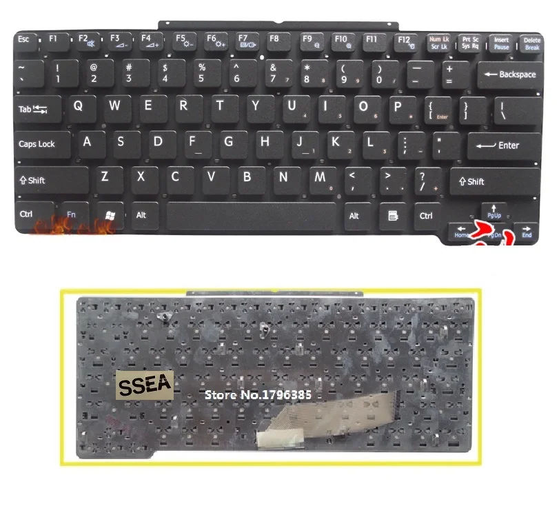 

SSEA New Russian Keyboard for Sony vaio VGN-SR VGN SR VGN-SR1CW SR39D RU keyboard