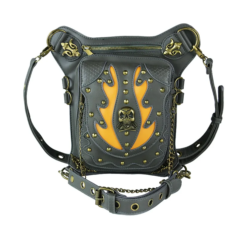 Поясная Сумка унисекс в стиле стимпанк модный мессенджер из искусственной кожи