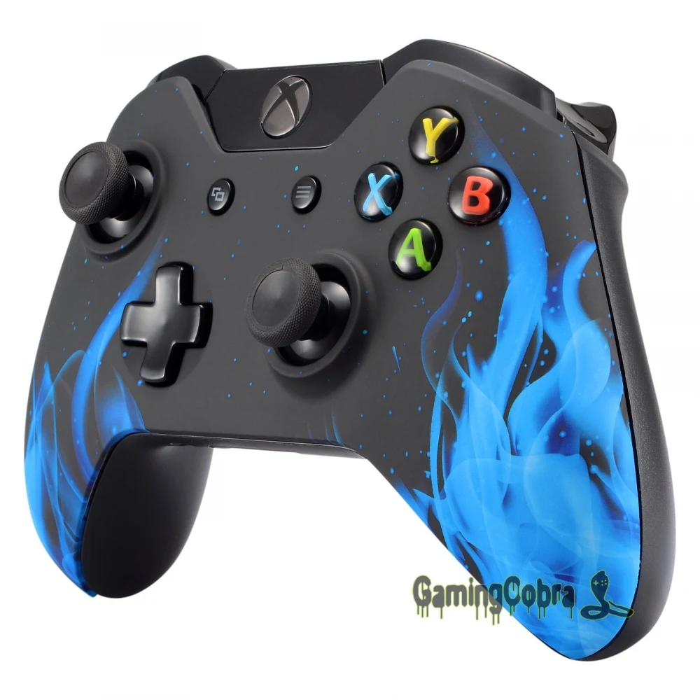 Blue Fire Flame мягкая сенсорная ручка крышка передней крышки для Xbox One пульт