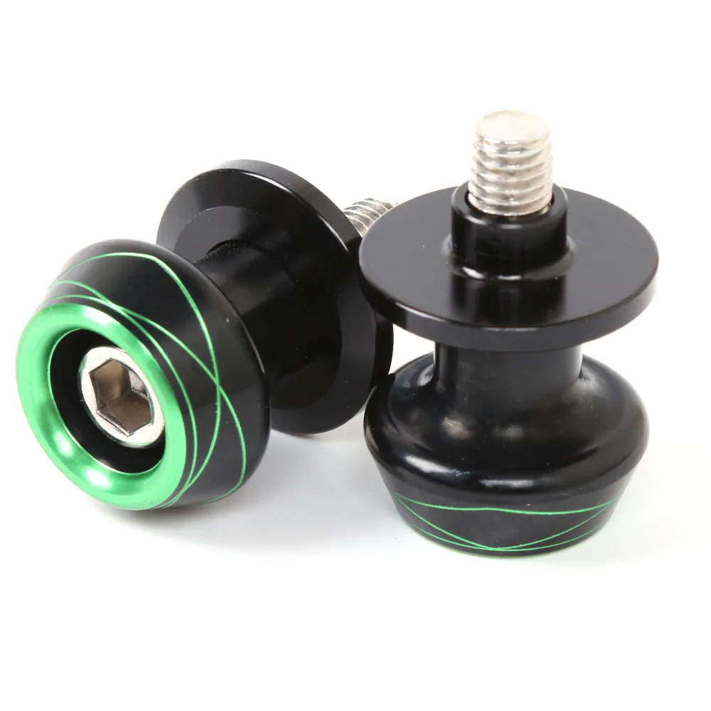 10MM Green Универсальный 8 мм 10 мм маятник Слайдеры Катушки поворотные дужки подставка бобины слайдер для гонок и скутеров аксессуары для мотоциклов - Цвет: 10MM Green