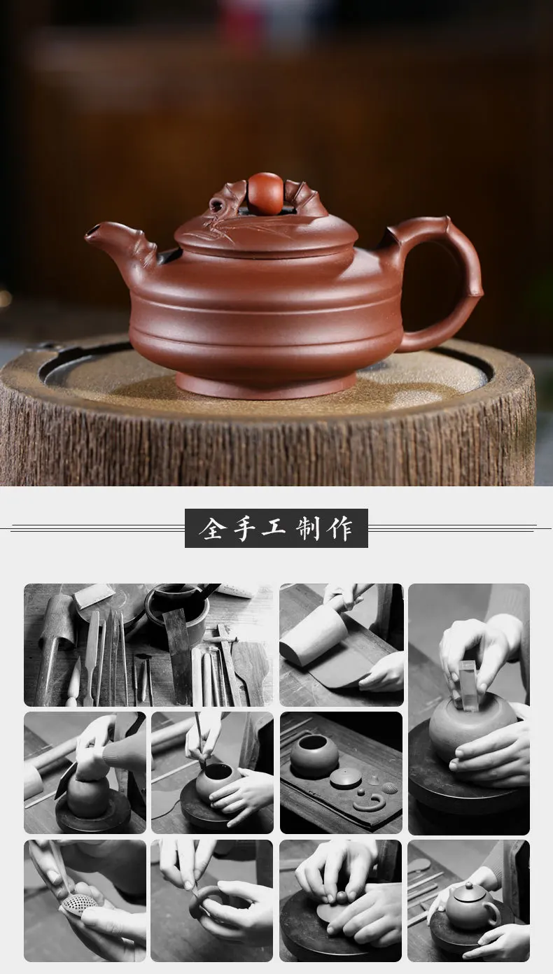 Знаменитый yixing artisan фиолетовая глина фиолетовый металлический пурпурный глина для запуска Фиолетовый Глиняный заварочный чайник чайные наборы на заказ подарочные наборы