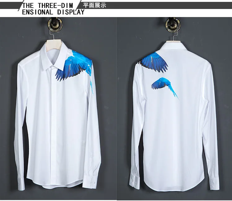 

European and American brand cotton shirts men spring clothing white shirt mens M-4XL quality casual shirt male camisa chemise